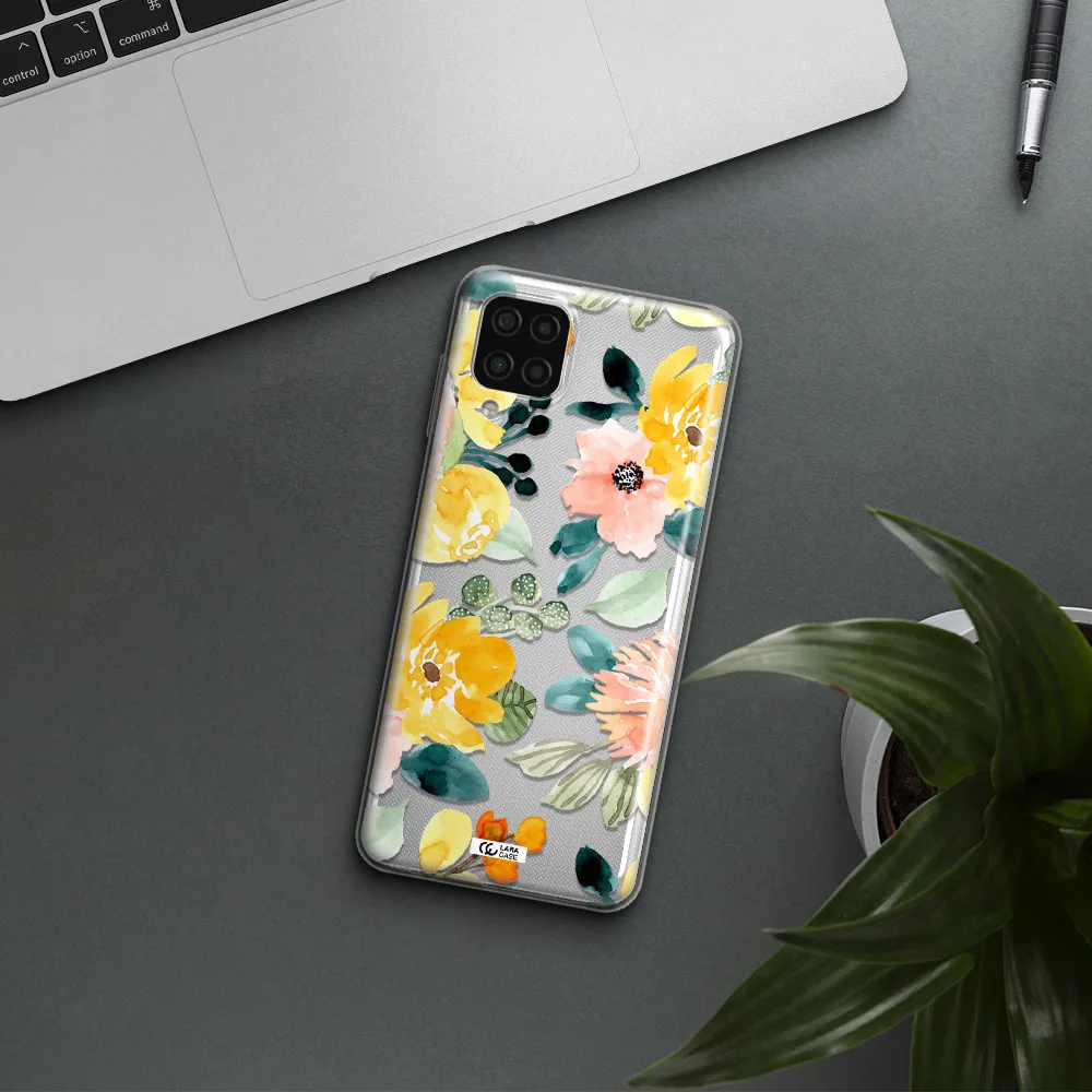 Watercolor Flowers Samsung A12 4g Clear TPU Case