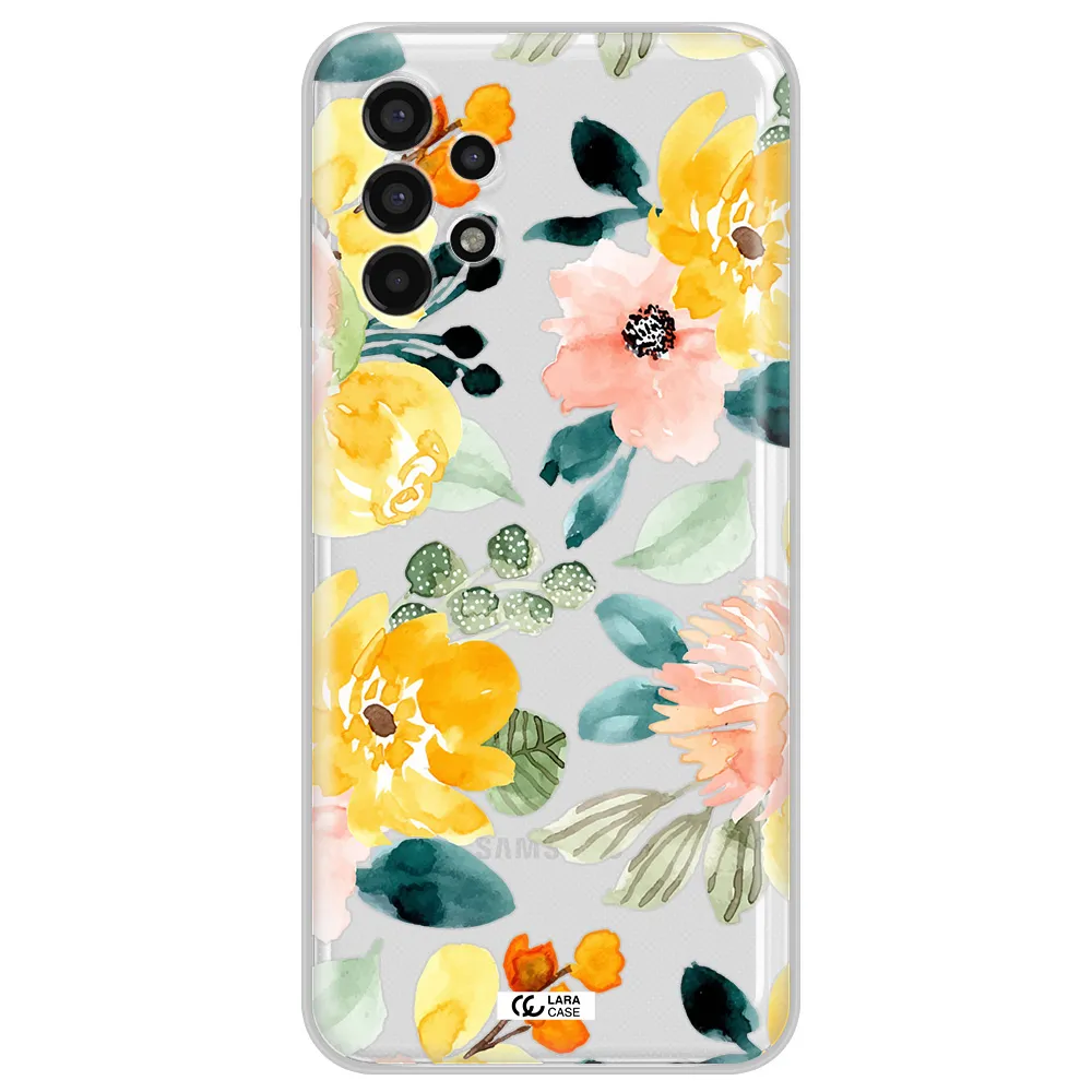 Watercolor Flowers Samsung A13 4g Clear TPU Case