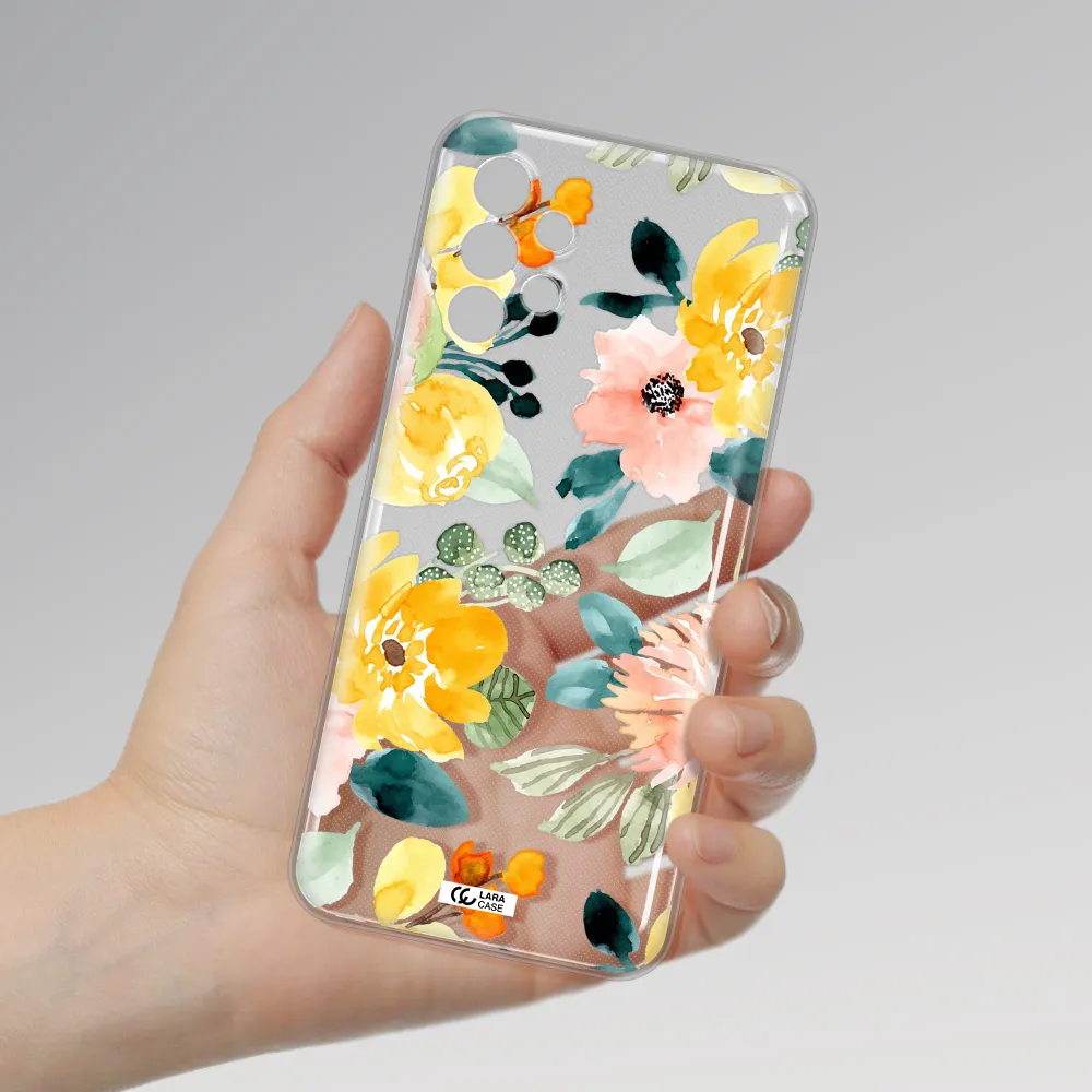 Watercolor Flowers Samsung A13 4g Clear TPU Case