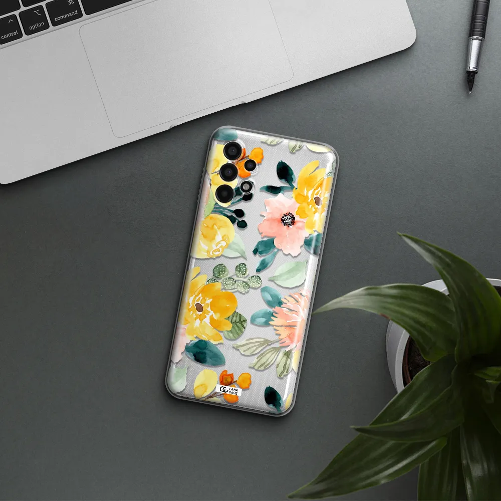 Watercolor Flowers Samsung A13 4g Clear TPU Case