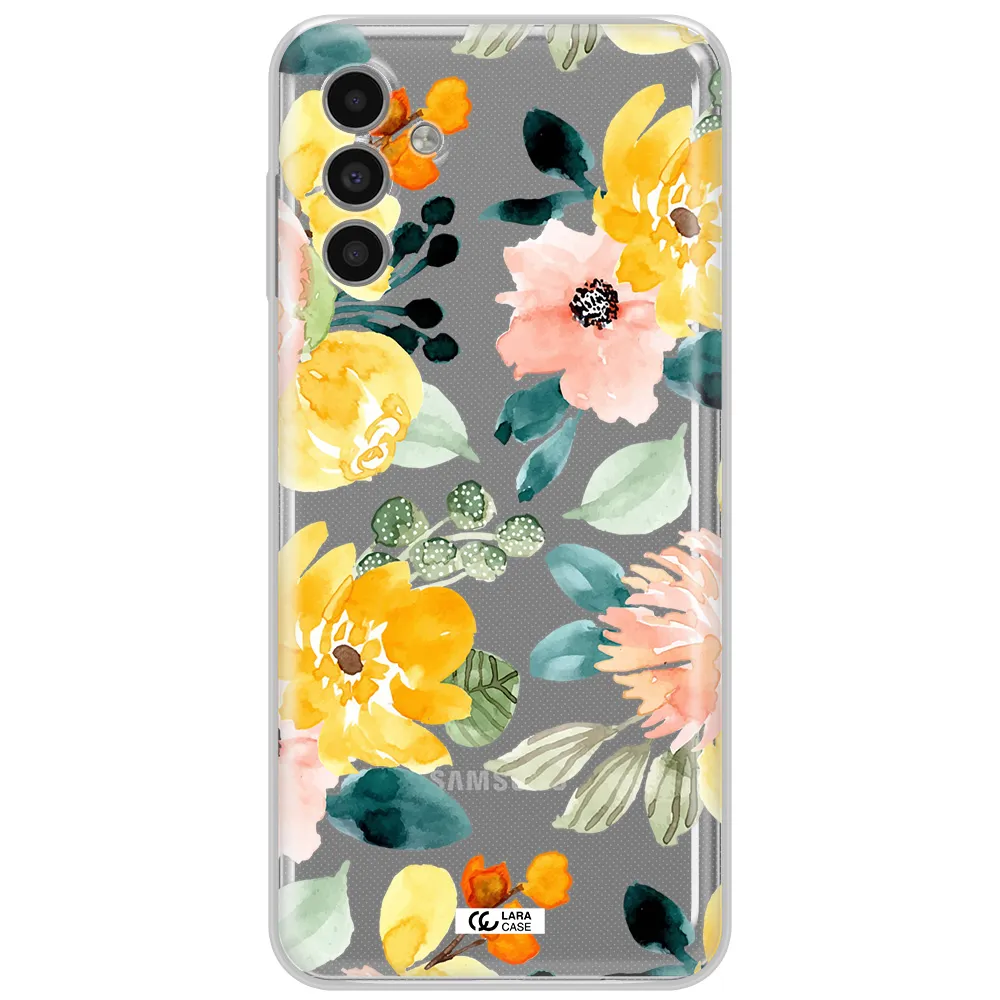 Watercolor Flowers Samsung A13 5G Clear Tpu Case