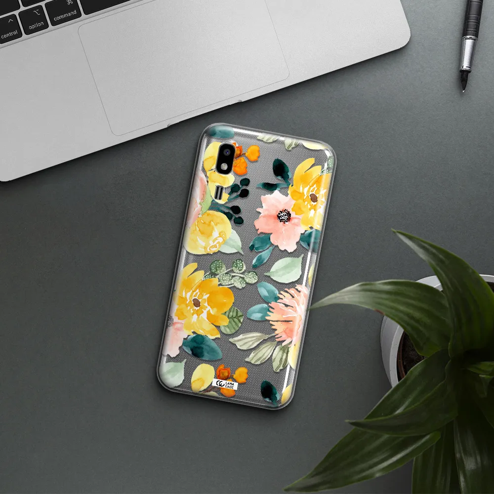 Watercolor Flowers Samsung A2 Core Clear TPU Case