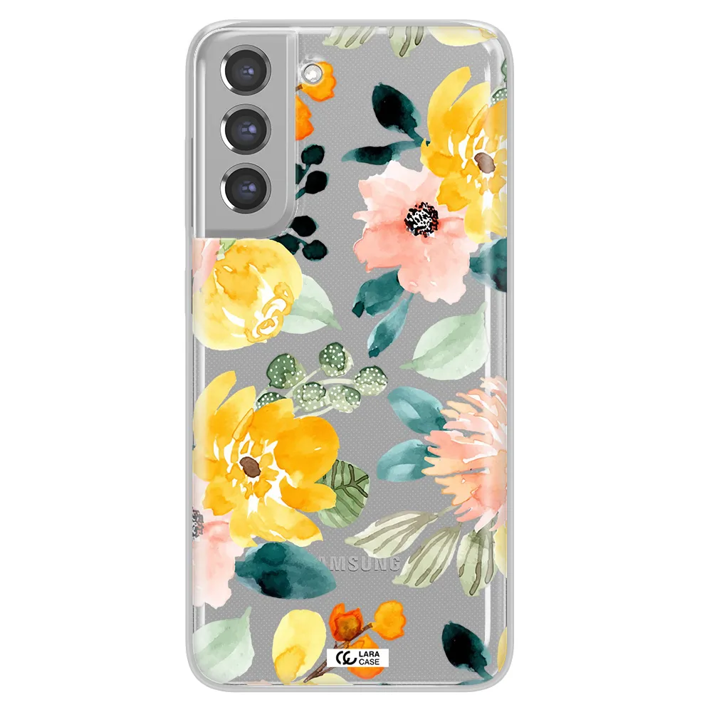 Watercolor Flowers Samsung A21 Fe Clear TPU Case