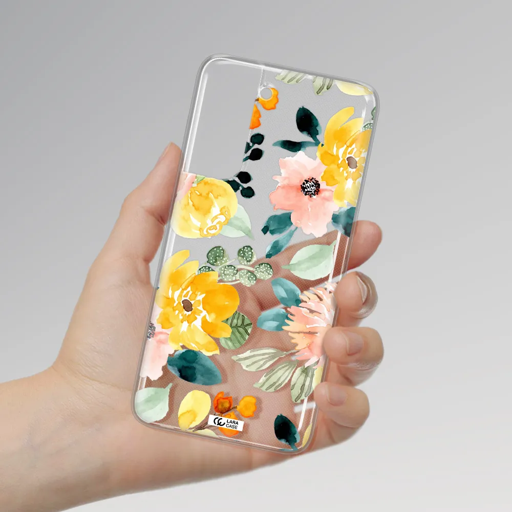 Watercolor Flowers Samsung A21 Fe Clear TPU Case