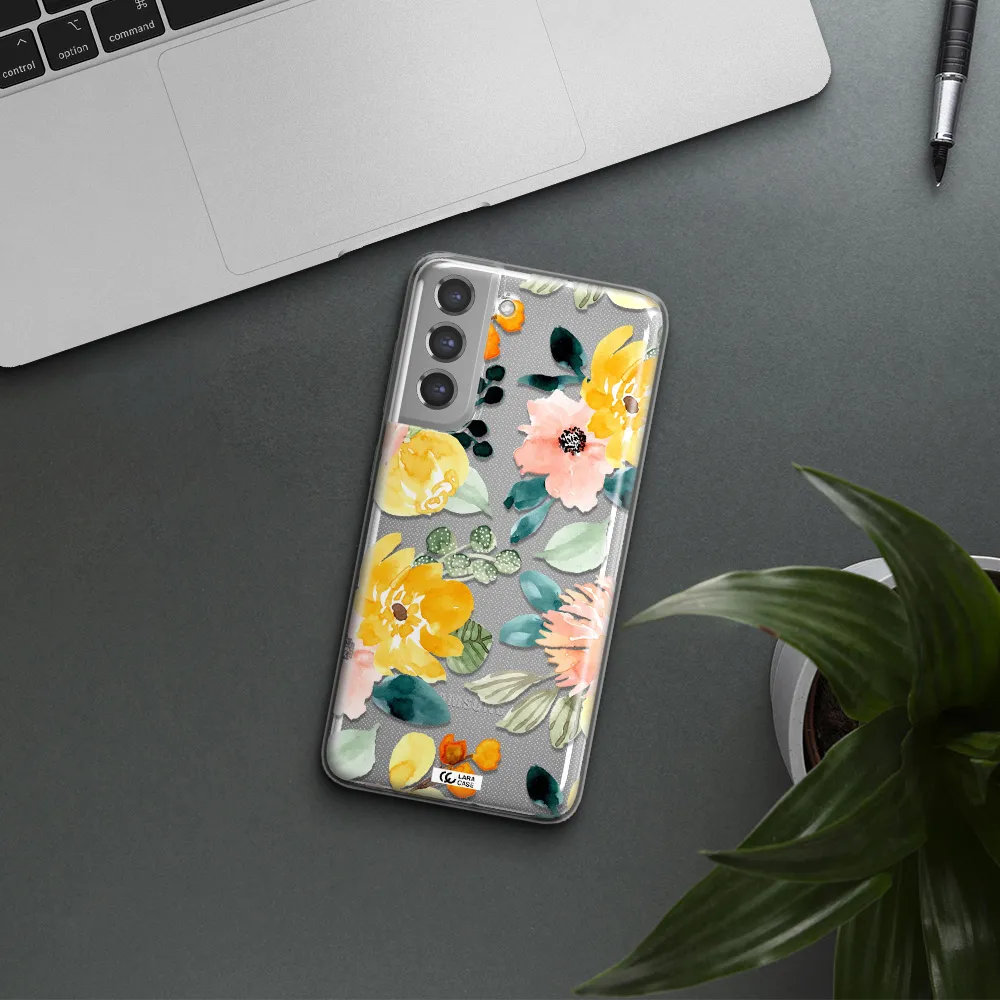 Watercolor Flowers Samsung A21 Fe Clear TPU Case