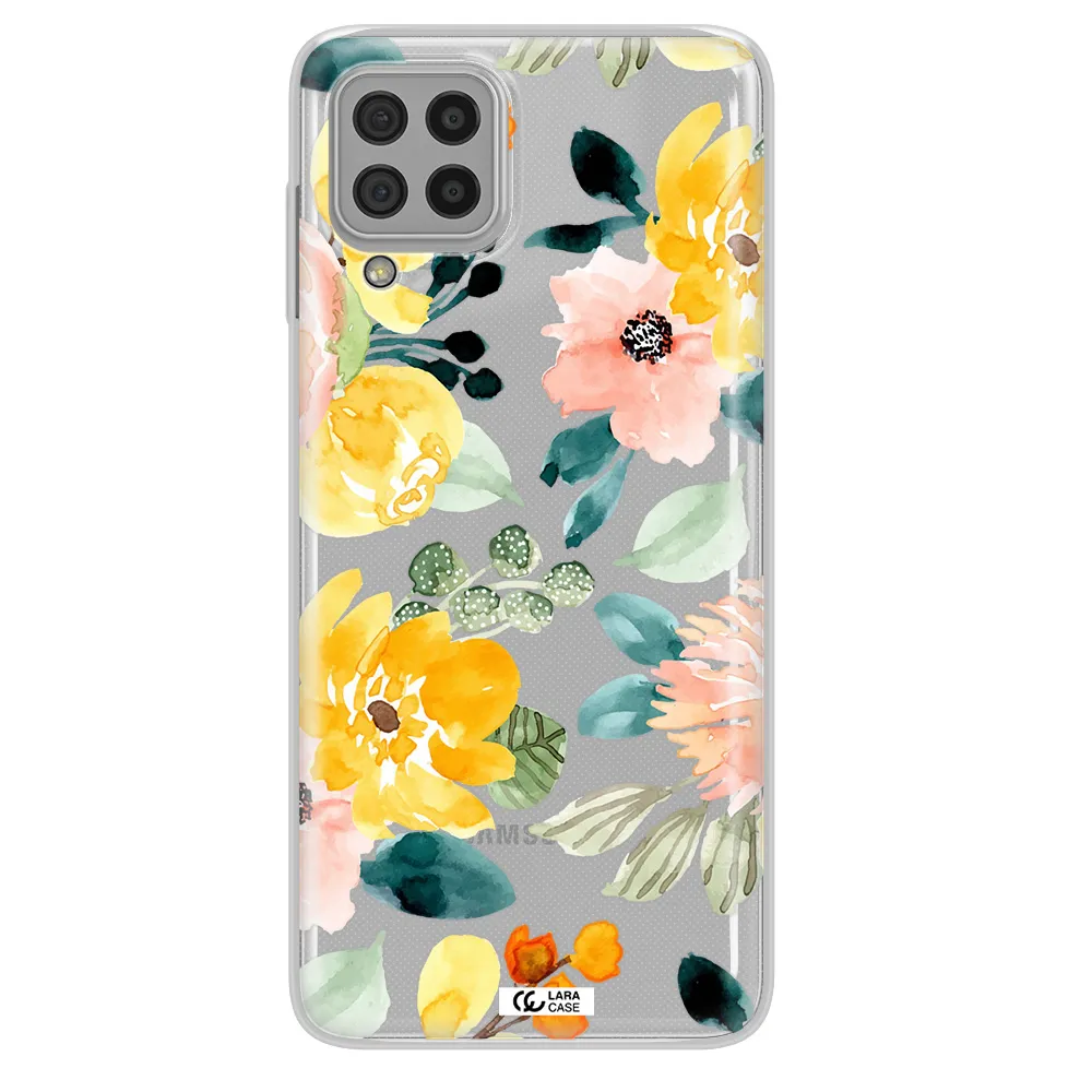 Watercolor Flowers Samsung A22 4g Clear TPU Case