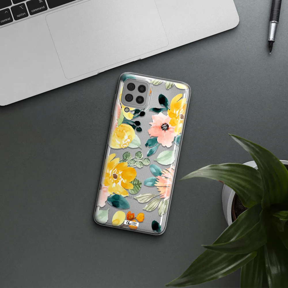 Watercolor Flowers Samsung A22 4g Clear TPU Case