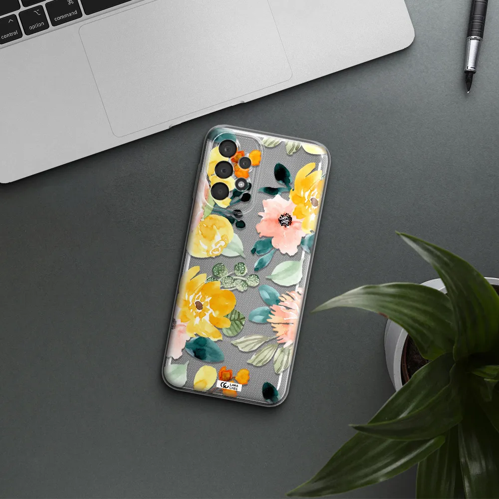 Watercolor Flowers Samsung A23 5G Clear Tpu Case