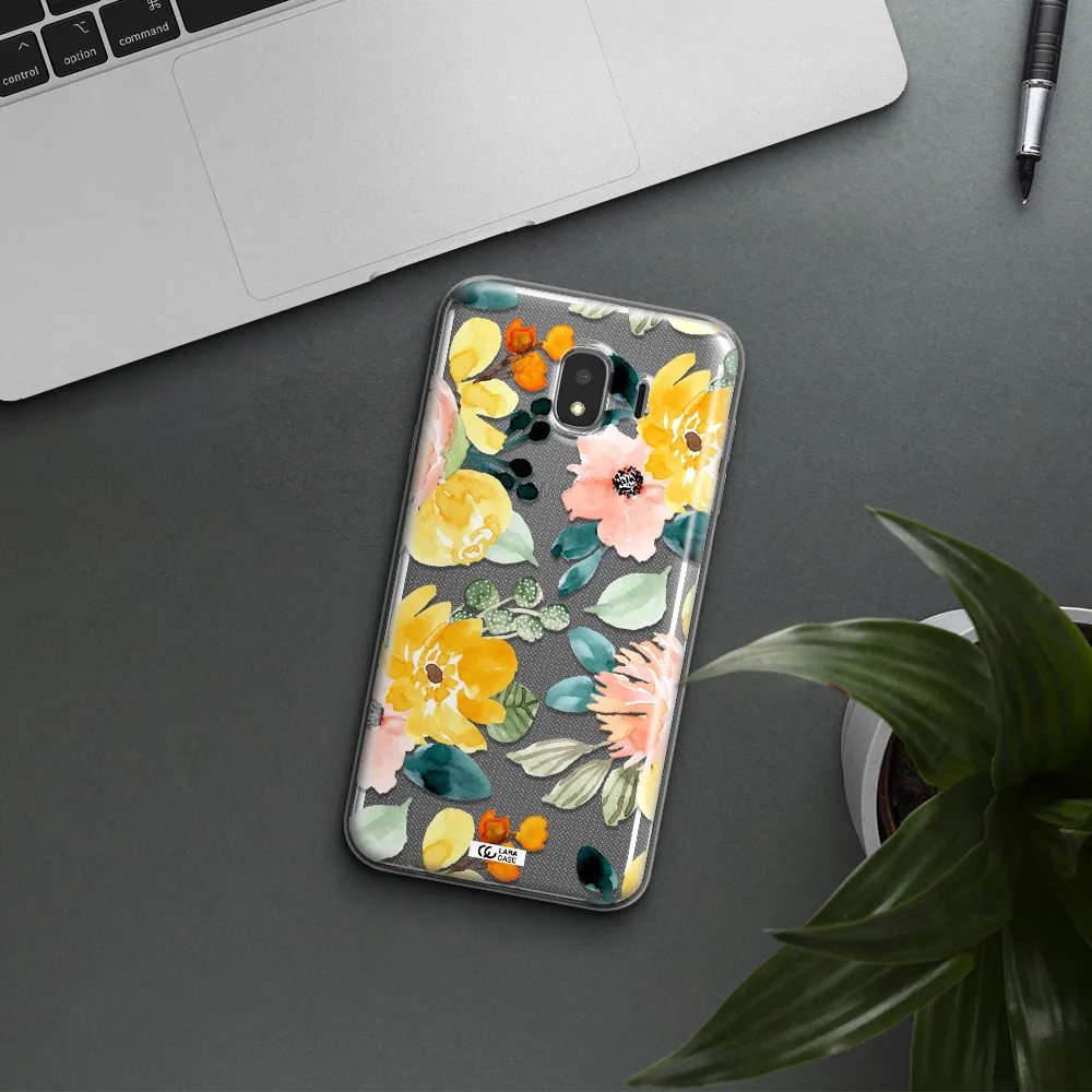 Watercolor Flowers Samsung J4 Clear TPU Case