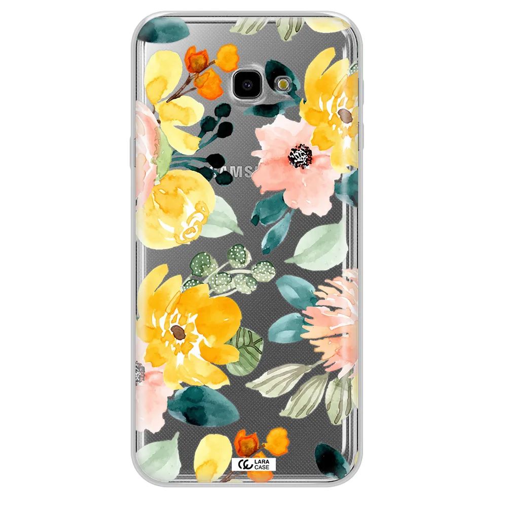 Watercolor Flowers Samsung J4 Plus Clear TPU Case