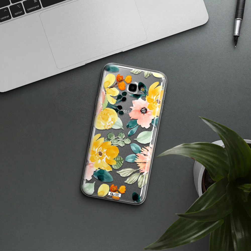 Watercolor Flowers Samsung J4 Plus Clear TPU Case