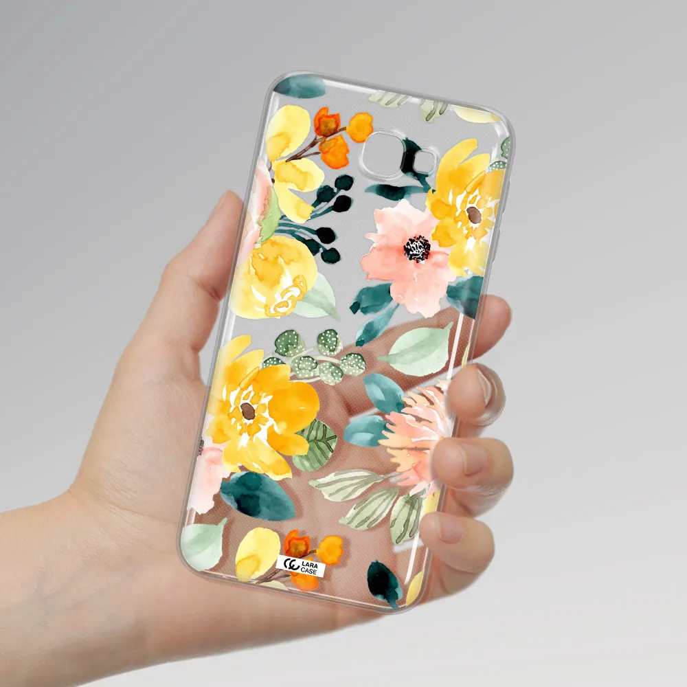 Watercolor Flowers Samsung J5 Prime Clear TPU Case
