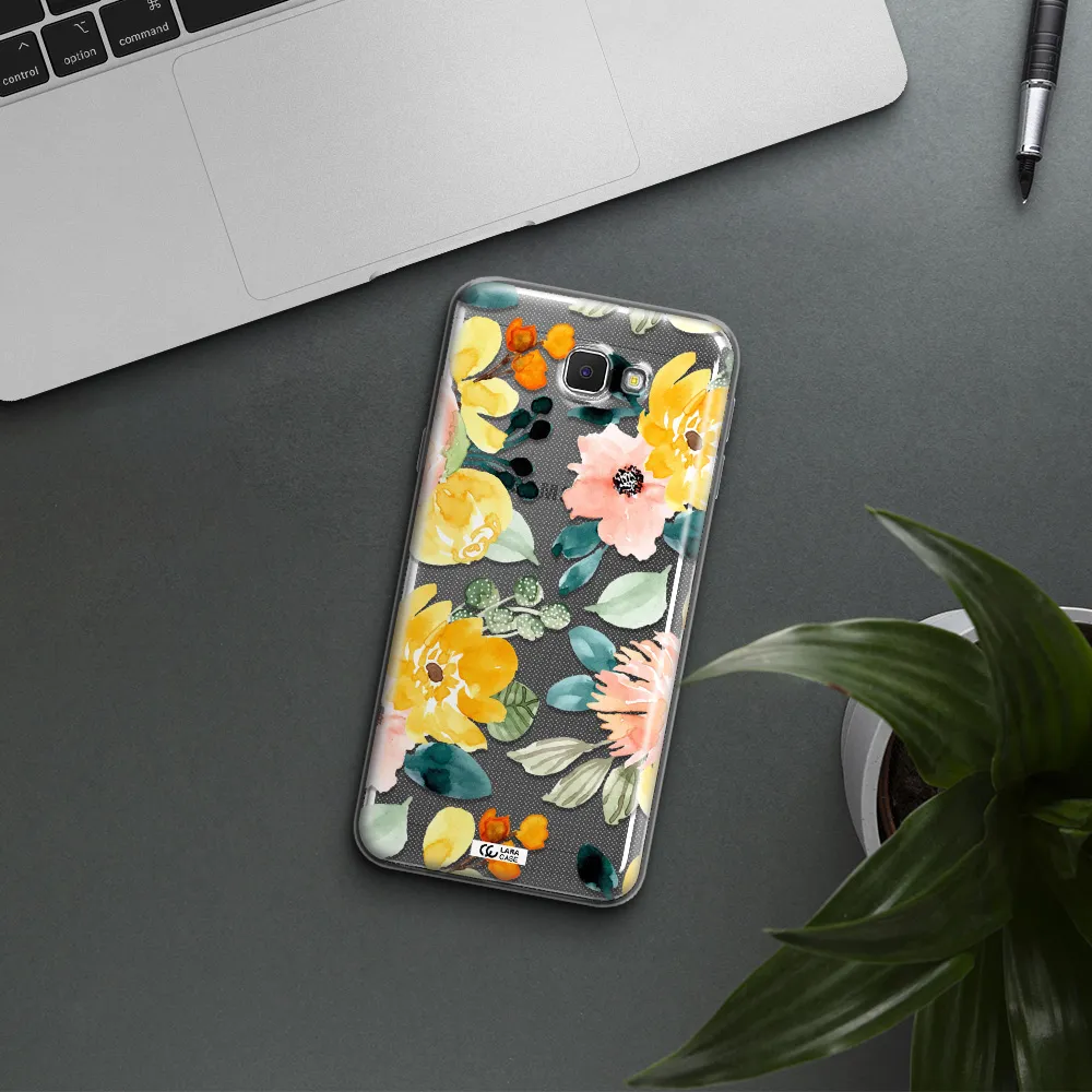 Watercolor Flowers Samsung J5 Prime Clear TPU Case