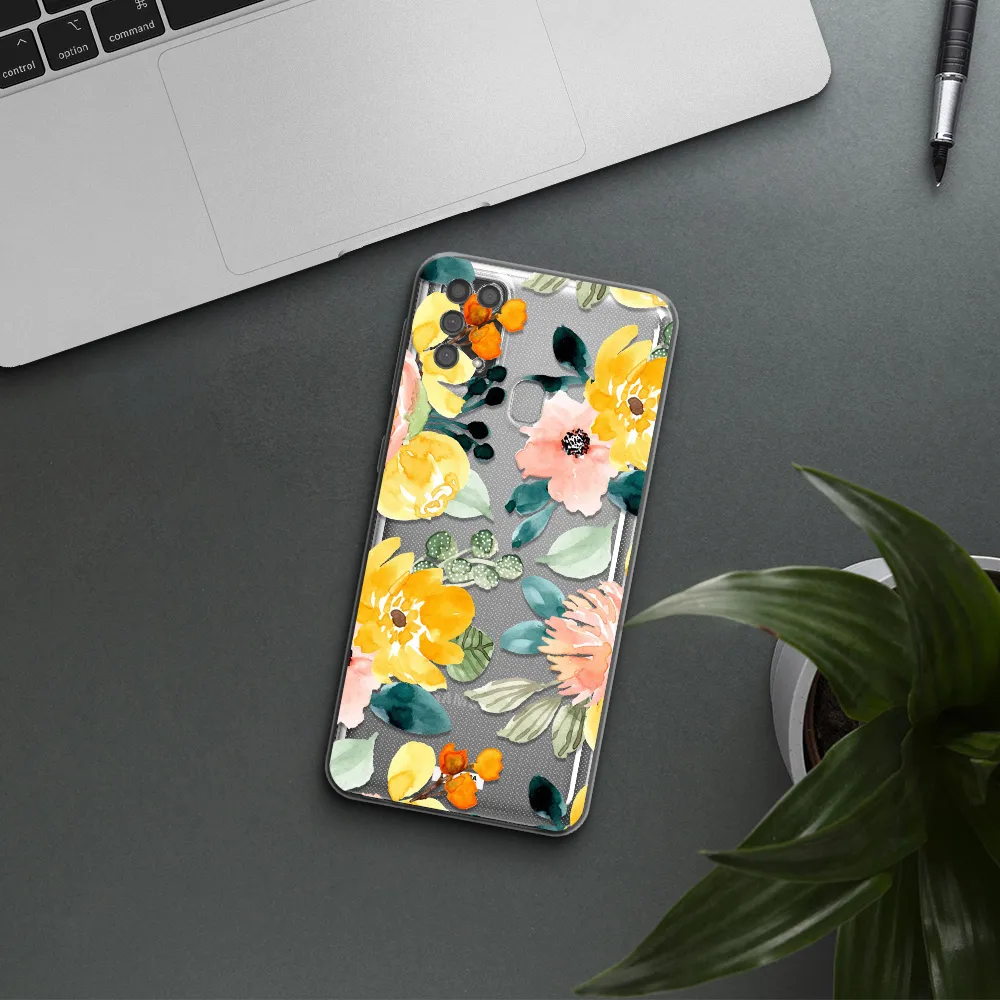 Watercolor Flowers Samsung M31 Clear TPU Case