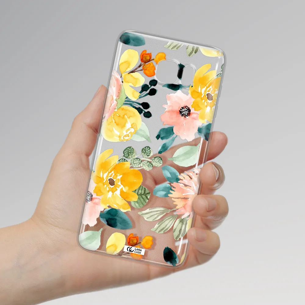 Watercolor Flowers Samsung Note 5 Clear TPU Case