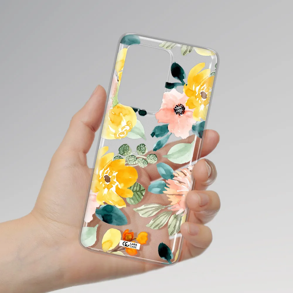 Watercolor Flowers Samsung S20 Ultra Clear TPU Case