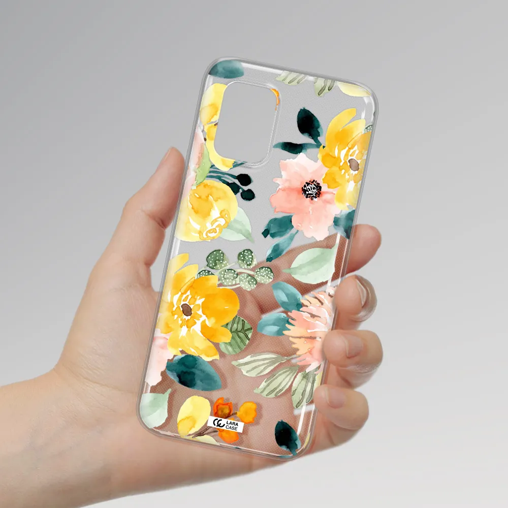 Watercolor Flowers Xiaomi Mi 10 Lite Clear TPU Case