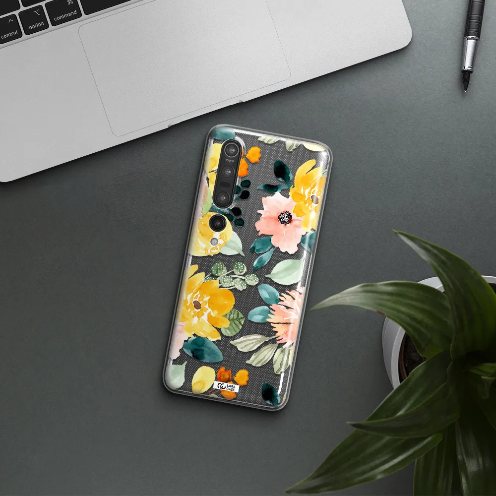 Watercolor Flowers Xiaomi Mi 10 Pro Clear TPU Case