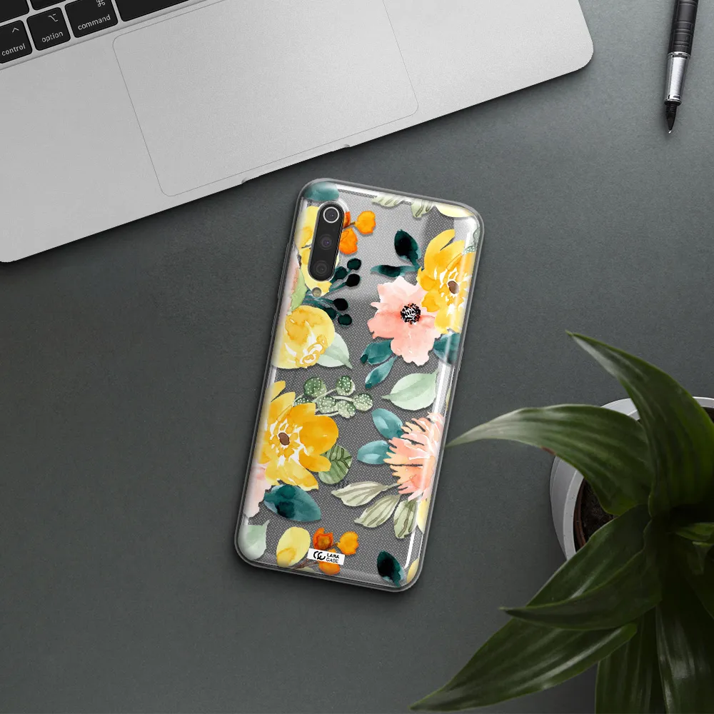 Watercolor Flowers Xiaomi Mi 9 Clear TPU Case