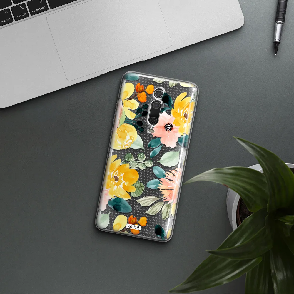 Watercolor Flowers Xiaomi Mi 9T Clear TPU Case