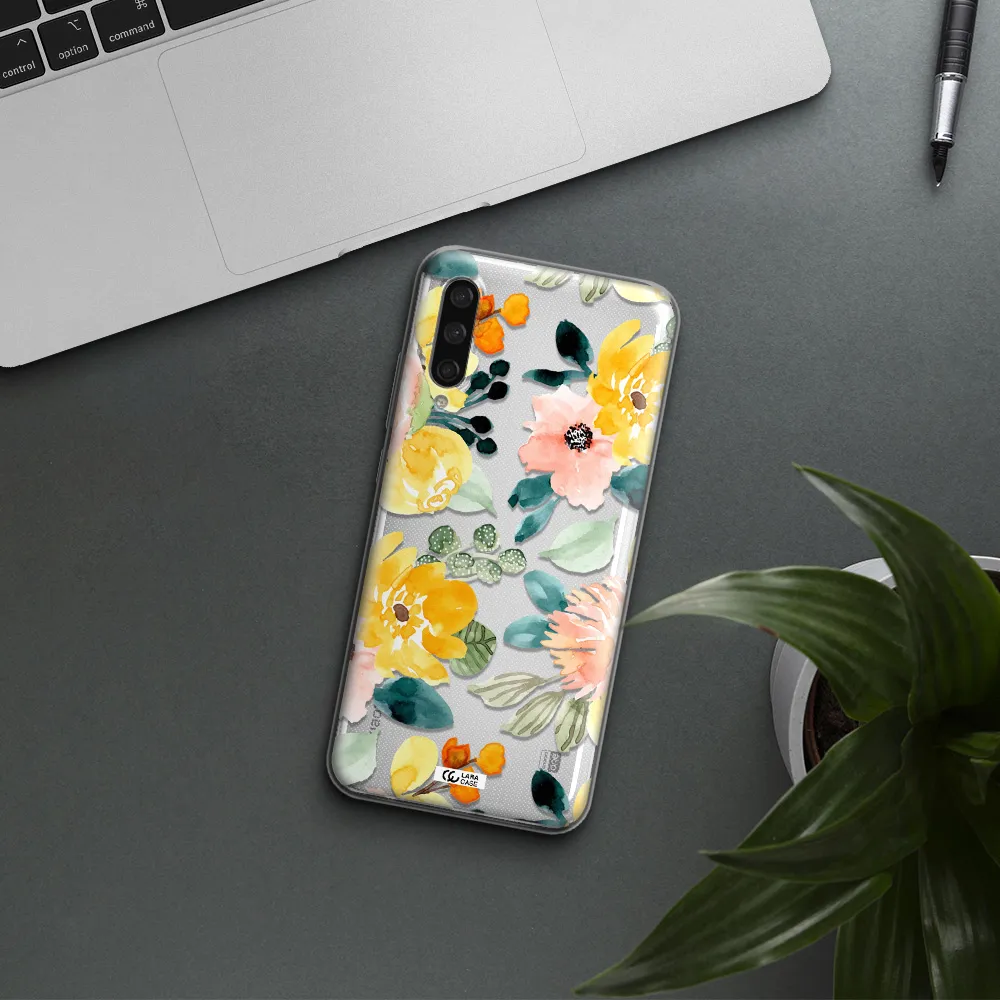 Watercolor Flowers Xiaomi Mi A3 Clear Tpu Case