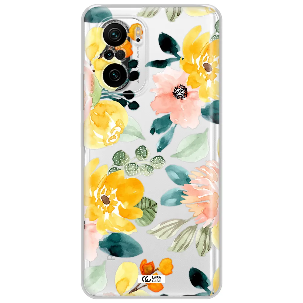 Watercolor Flowers Xiaomi Poco F3 Clear Tpu Case