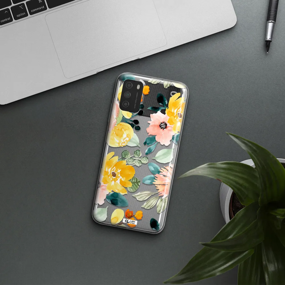 Watercolor Flowers Xiaomi Poco M3 Clear TPU Case