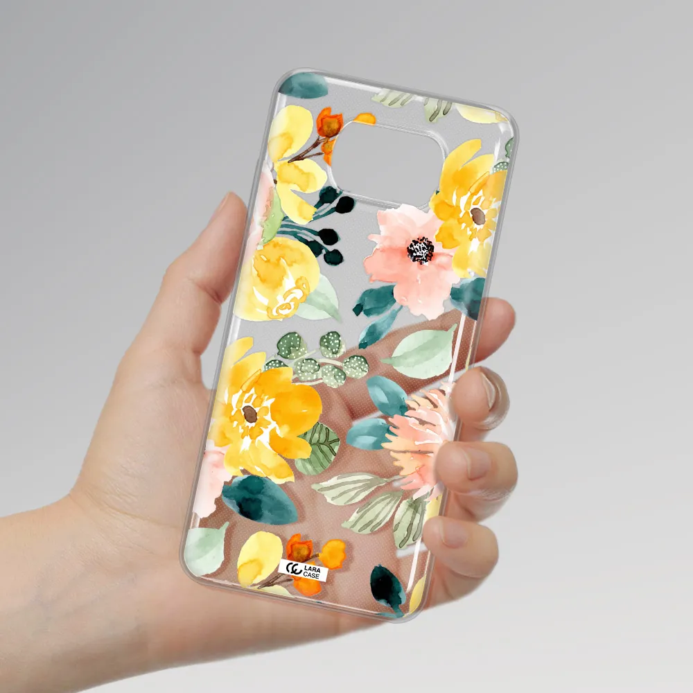 Watercolor Flowers Xiaomi Poco X3 Clear TPU Case