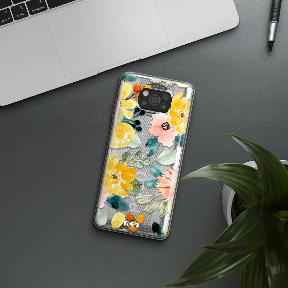 Watercolor Flowers Xiaomi Poco X3 Clear TPU Case