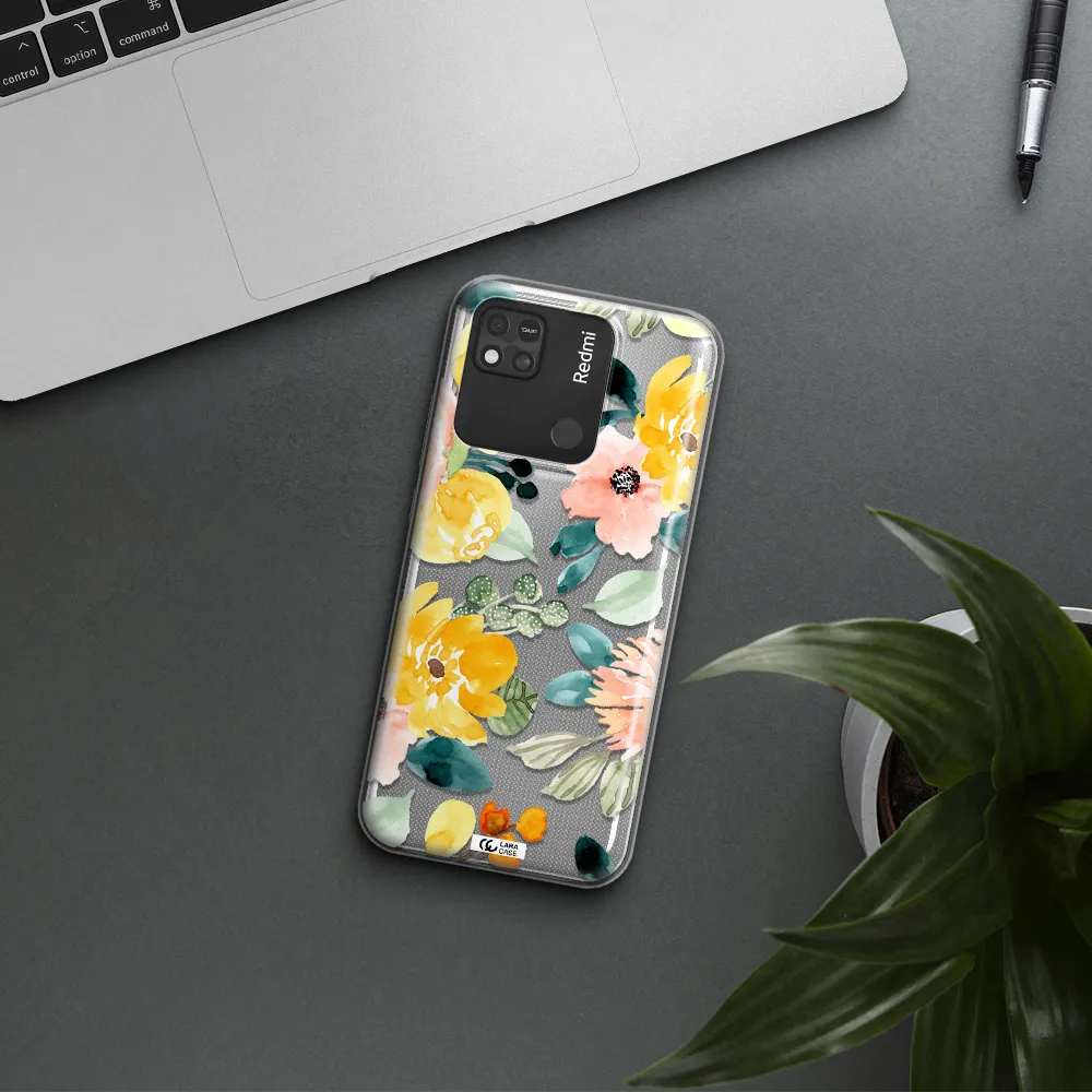 Watercolor Flowers Xiaomi Redmi 10A Clear TPU Case