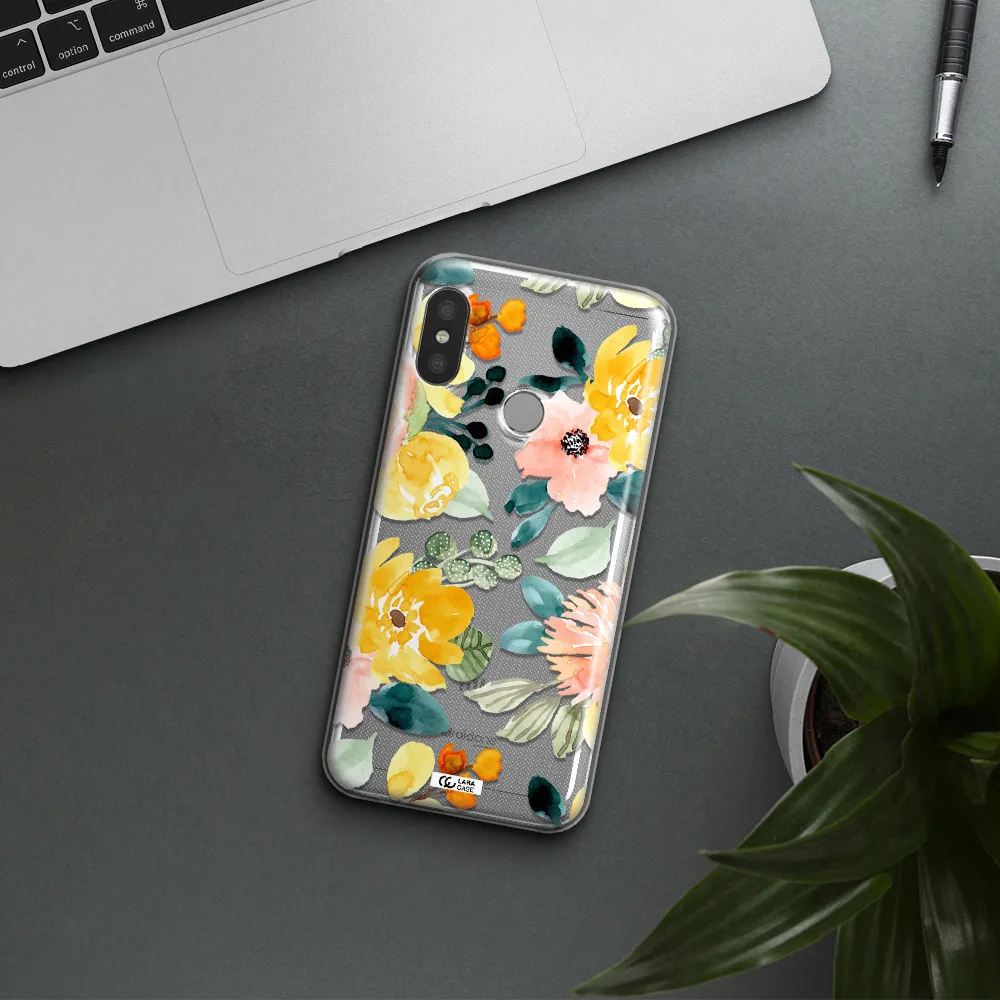 Watercolor Flowers Xiaomi Redmi 6 Pro Clear TPU Case