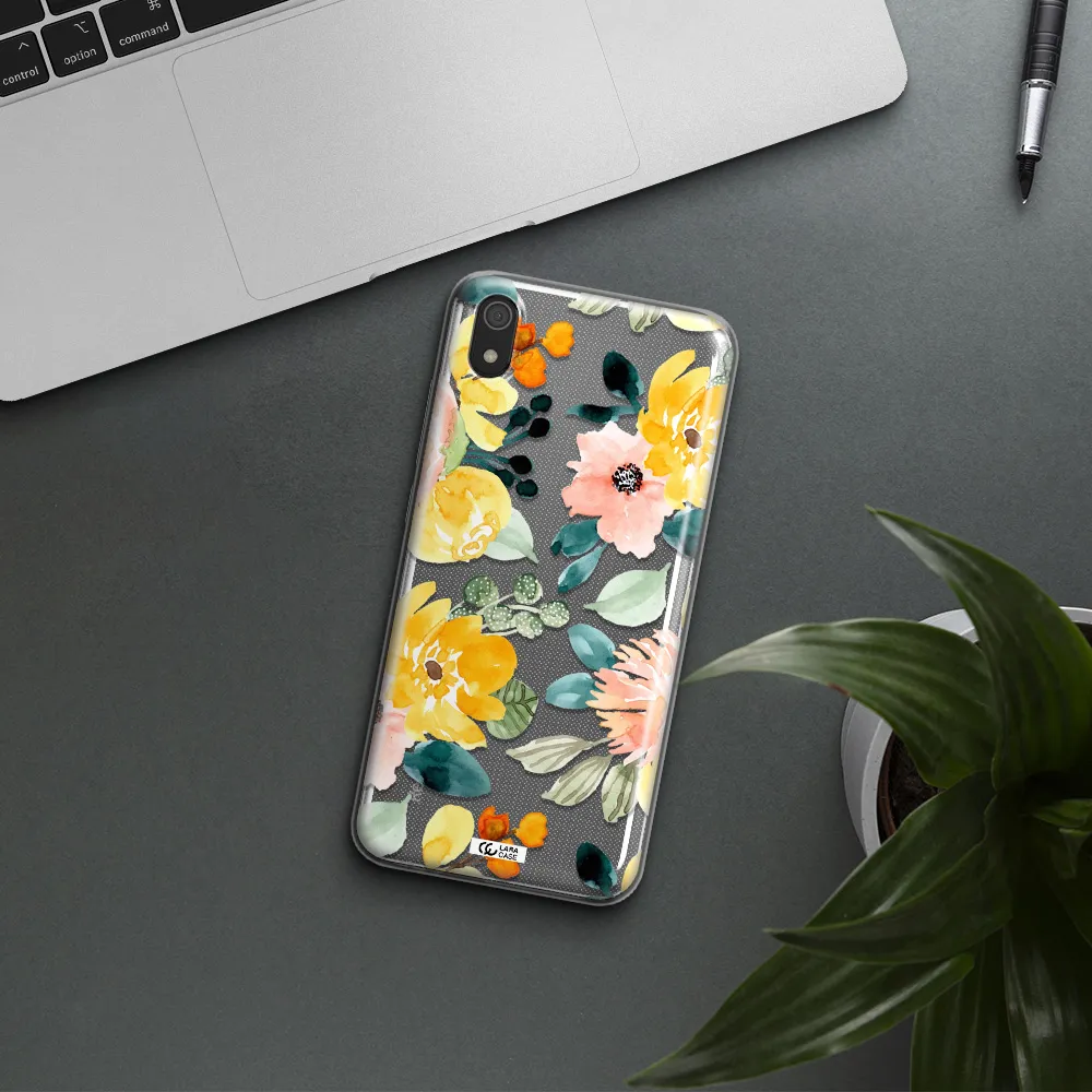 Watercolor Flowers Xiaomi Redmi 7A Clear TPU Case