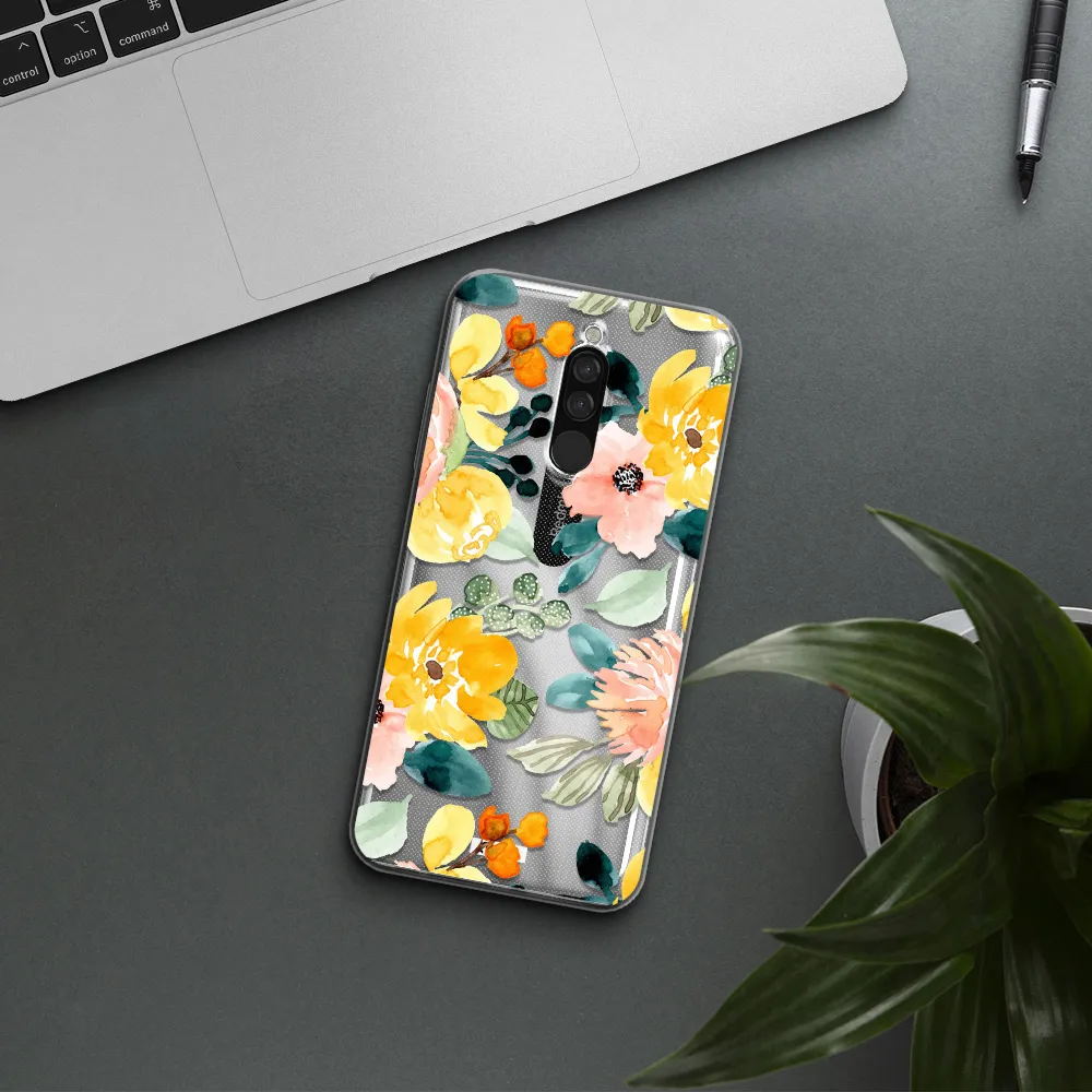 Watercolor Flowers Xiaomi Redmi 8 Clear Tpu Case