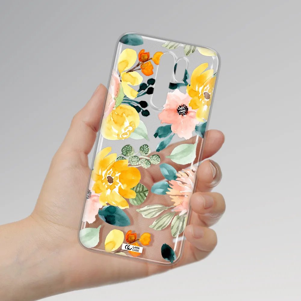 Watercolor Flowers Xiaomi Redmi 9 Clear TPU Case