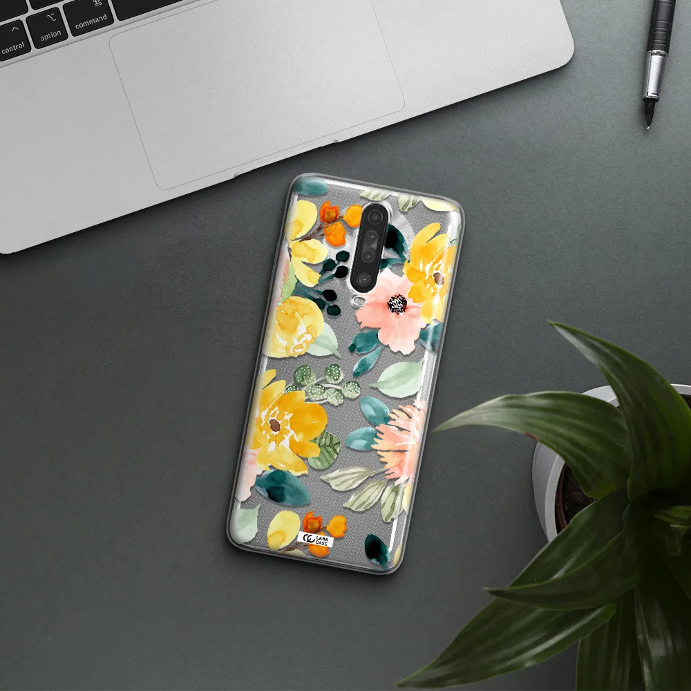 Watercolor Flowers Xiaomi Redmi K30 Clear TPU Case