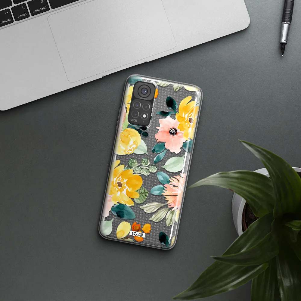 Watercolor Flowers Xiaomi Redmi Note 11 Clear TPU Case