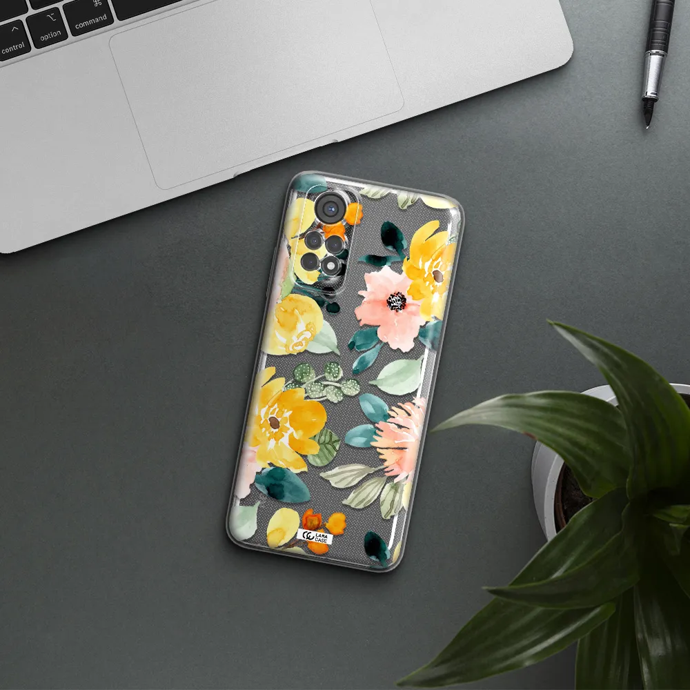 Watercolor Flowers Xiaomi Redmi Note 11S Clear Tpu Case