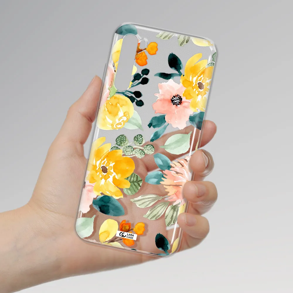 Watercolor Flowers Xiaomi Redmi Note 8T Clear Tpu Case