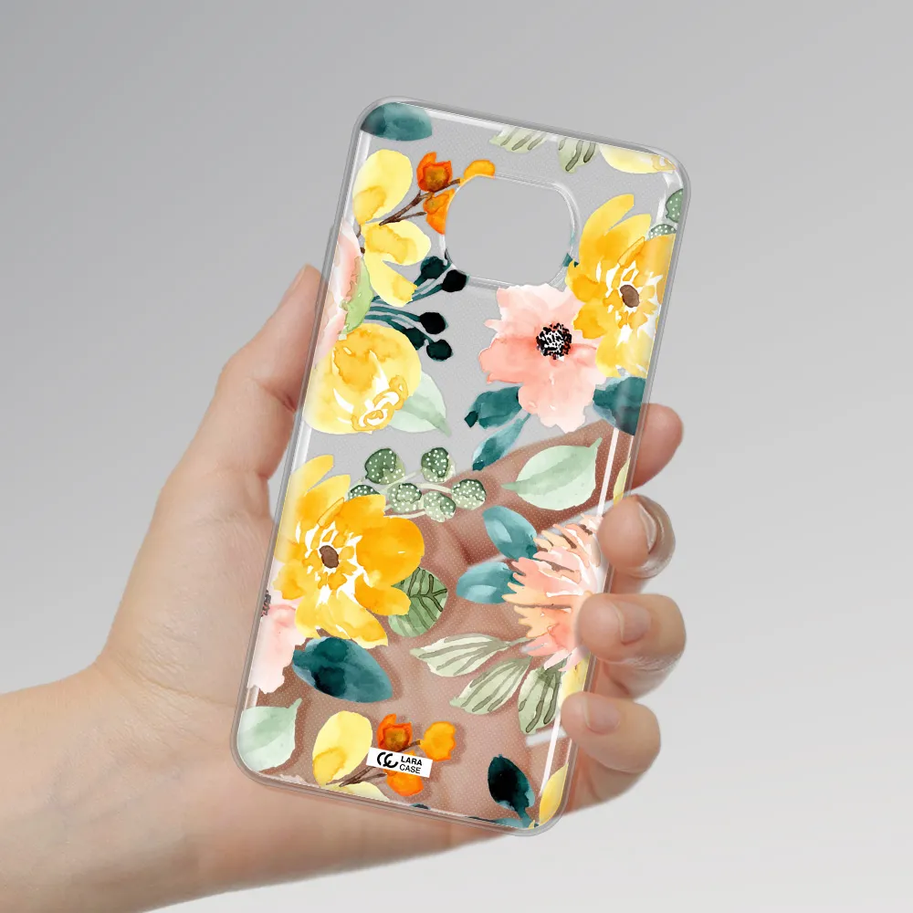 Watercolor Flowers Xiaomi Redmi Note 9T Clear Tpu Case