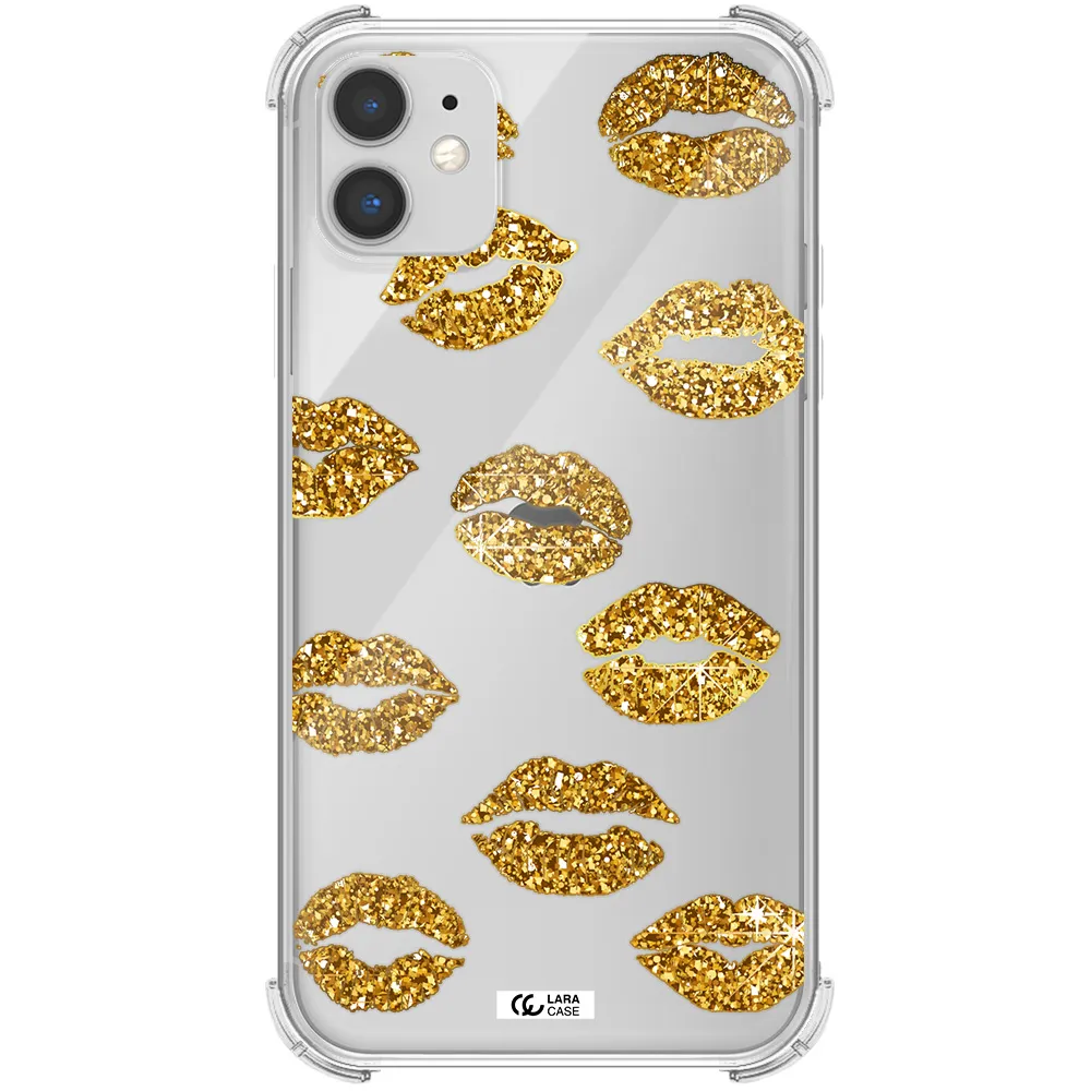 Glitter Lips Apple iPhone 11 Clear PC Case