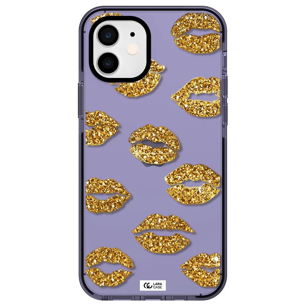 Glitter Lips Apple iPhone 11 impact Lilac Case