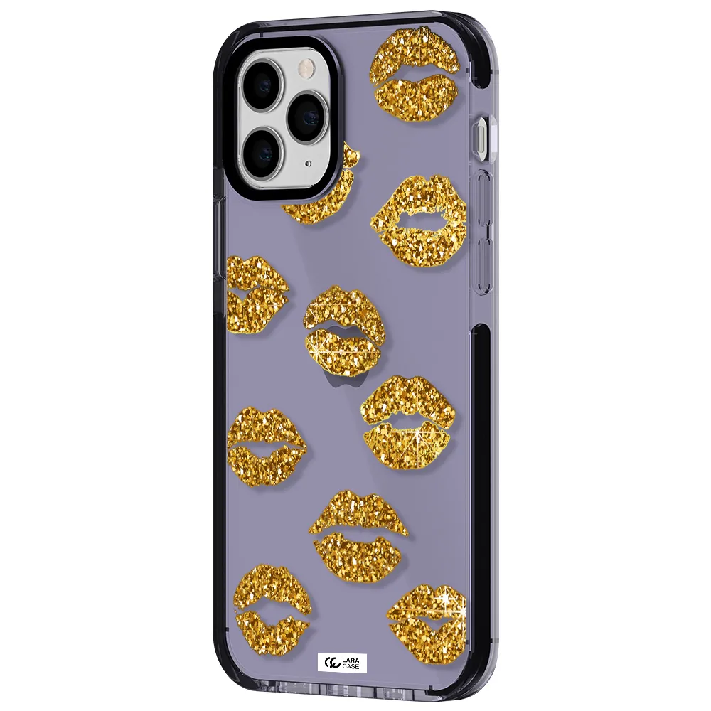Glitter Lips Apple iPhone 11 pro impact Lilac Case