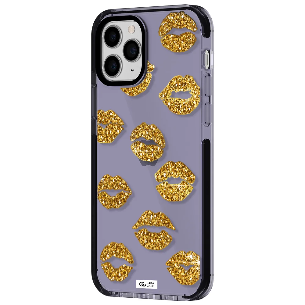 Glitter Lips Apple iPhone 11 pro max impact Lilac Case