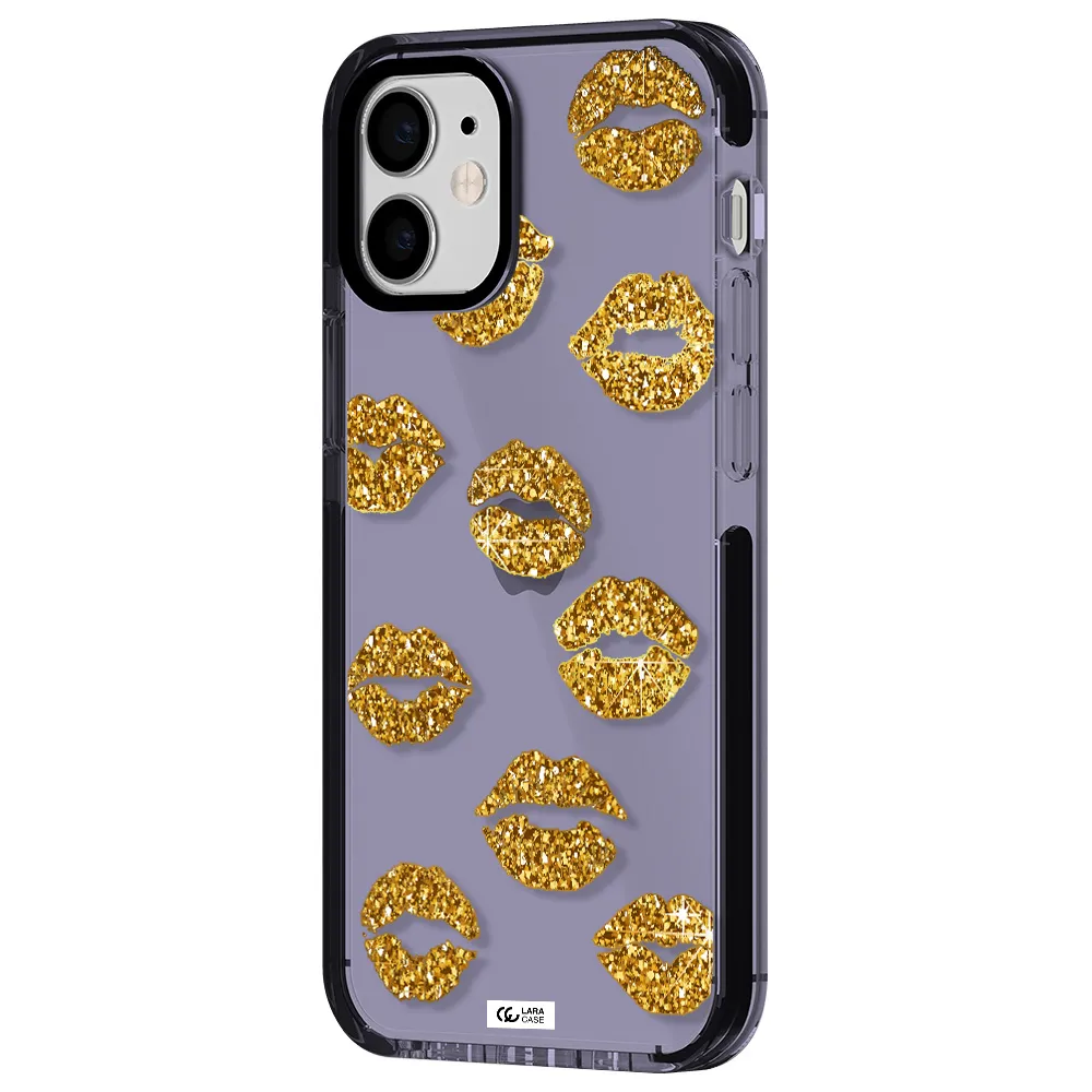 Glitter Lips Apple iPhone 12 mini impact Lilac Case