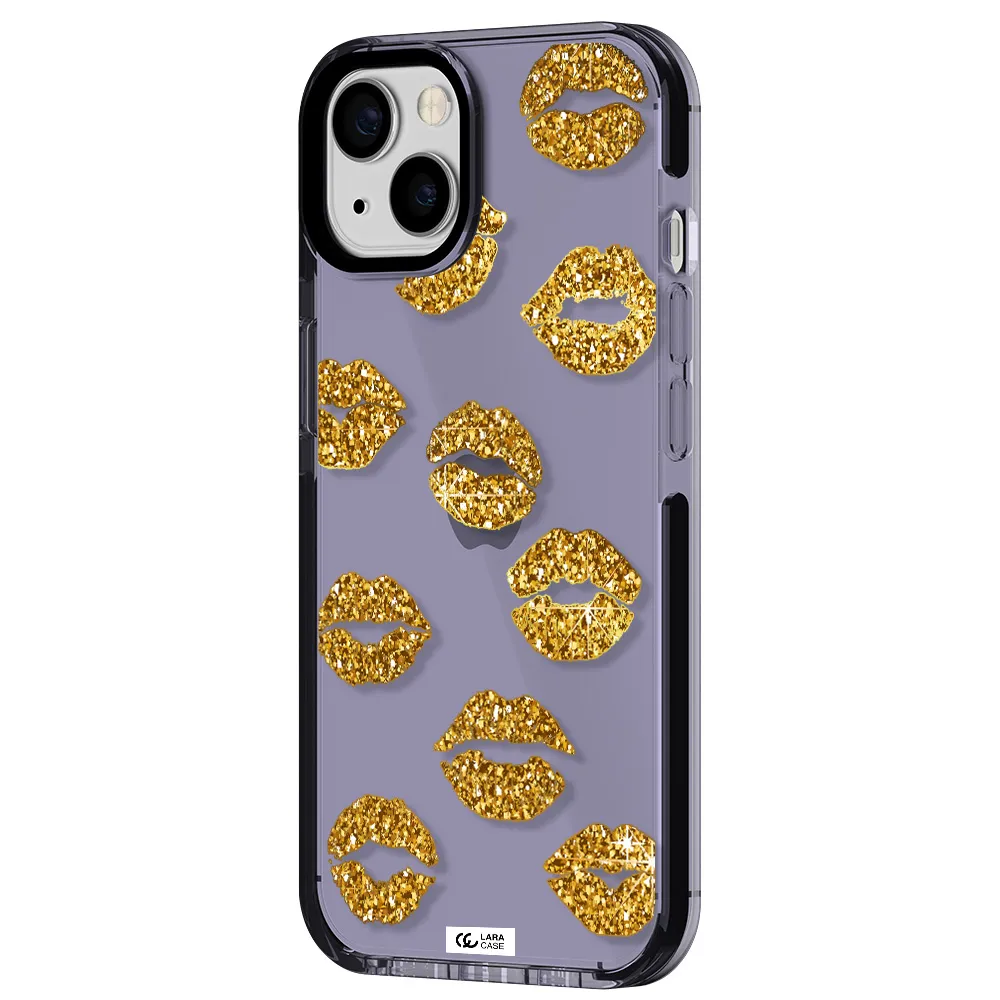 Glitter Lips Apple iPhone 13 impact Lilac Case