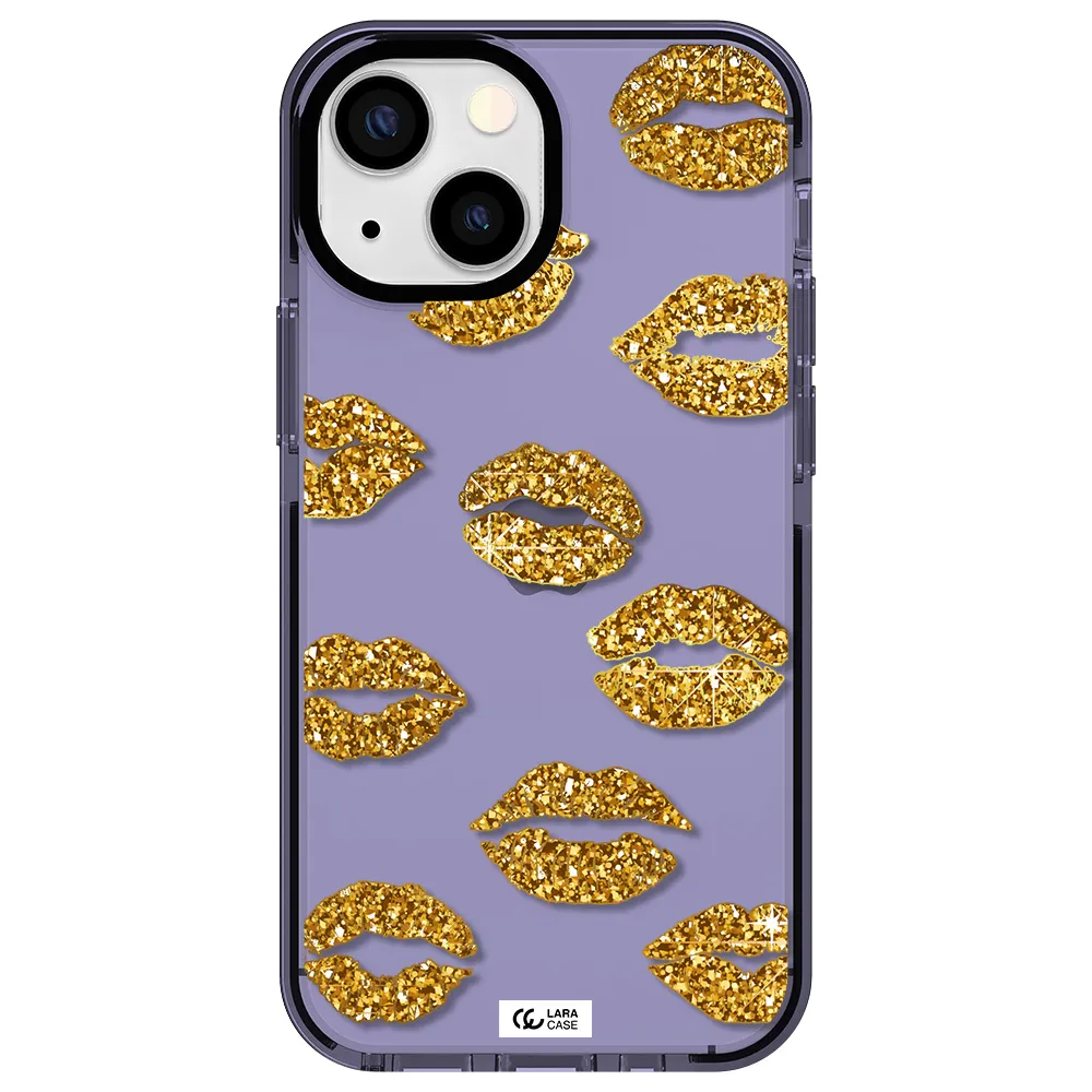 Glitter Lips Apple iPhone 13 mini impact Lilac Case