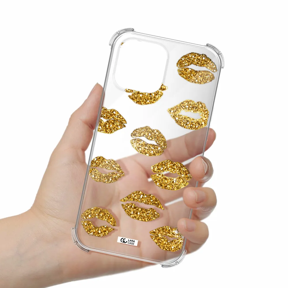 Glitter Lips Apple iPhone 13 Pro Max Clear PC Case