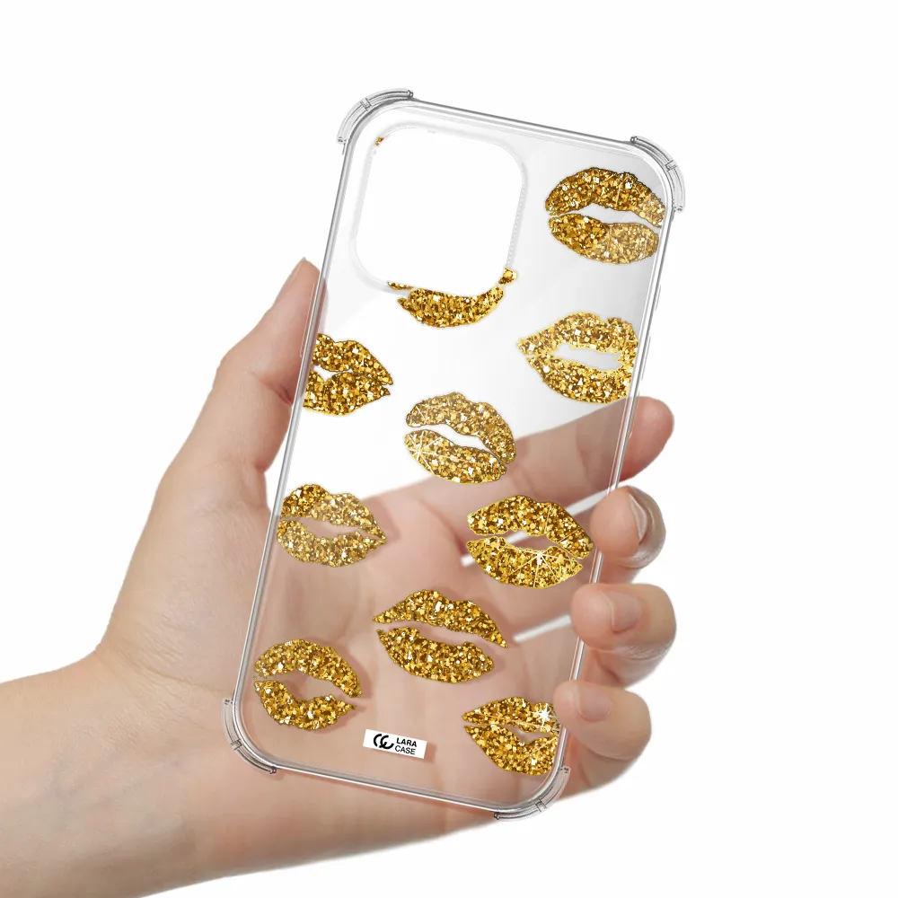 Glitter Lips Apple Iphone 16 Pro Max Clear Pc Case