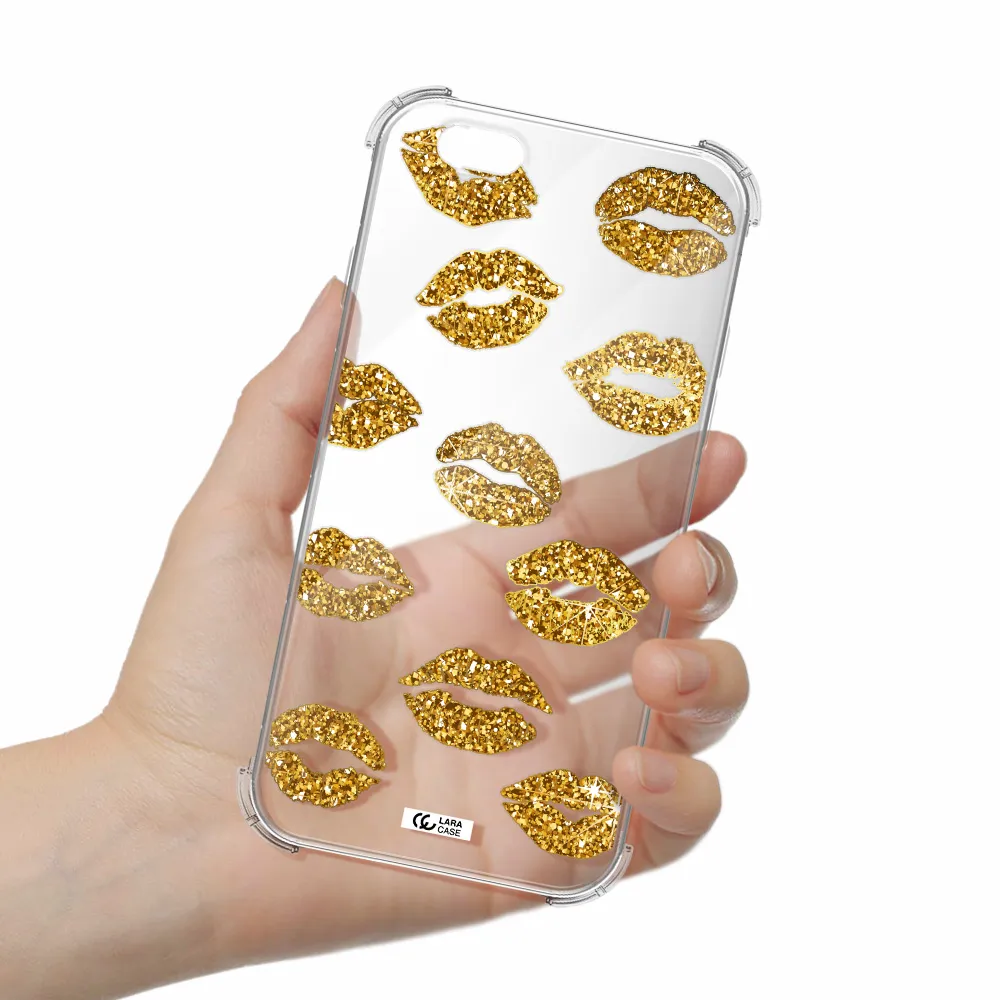 Glitter Lips Apple iPhone 6 Clear PC Case