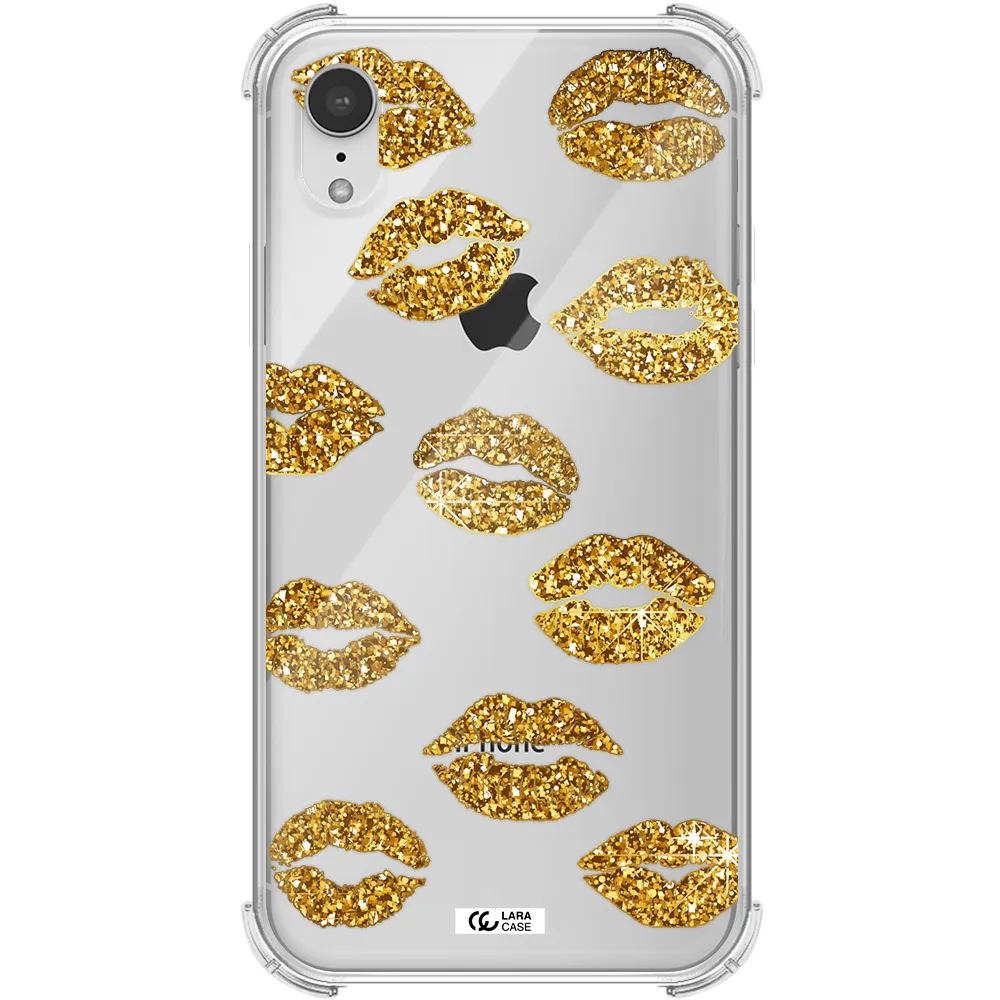 Glitter Lips Apple iPhone XR Clear PC Case